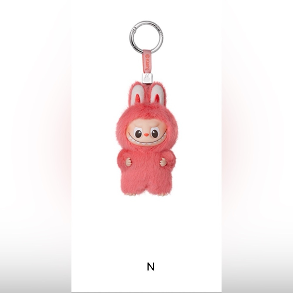 Authentic Pop Mart The Monsters Labubu Pin for Love plush pendant letter N - Picture 4 of 4